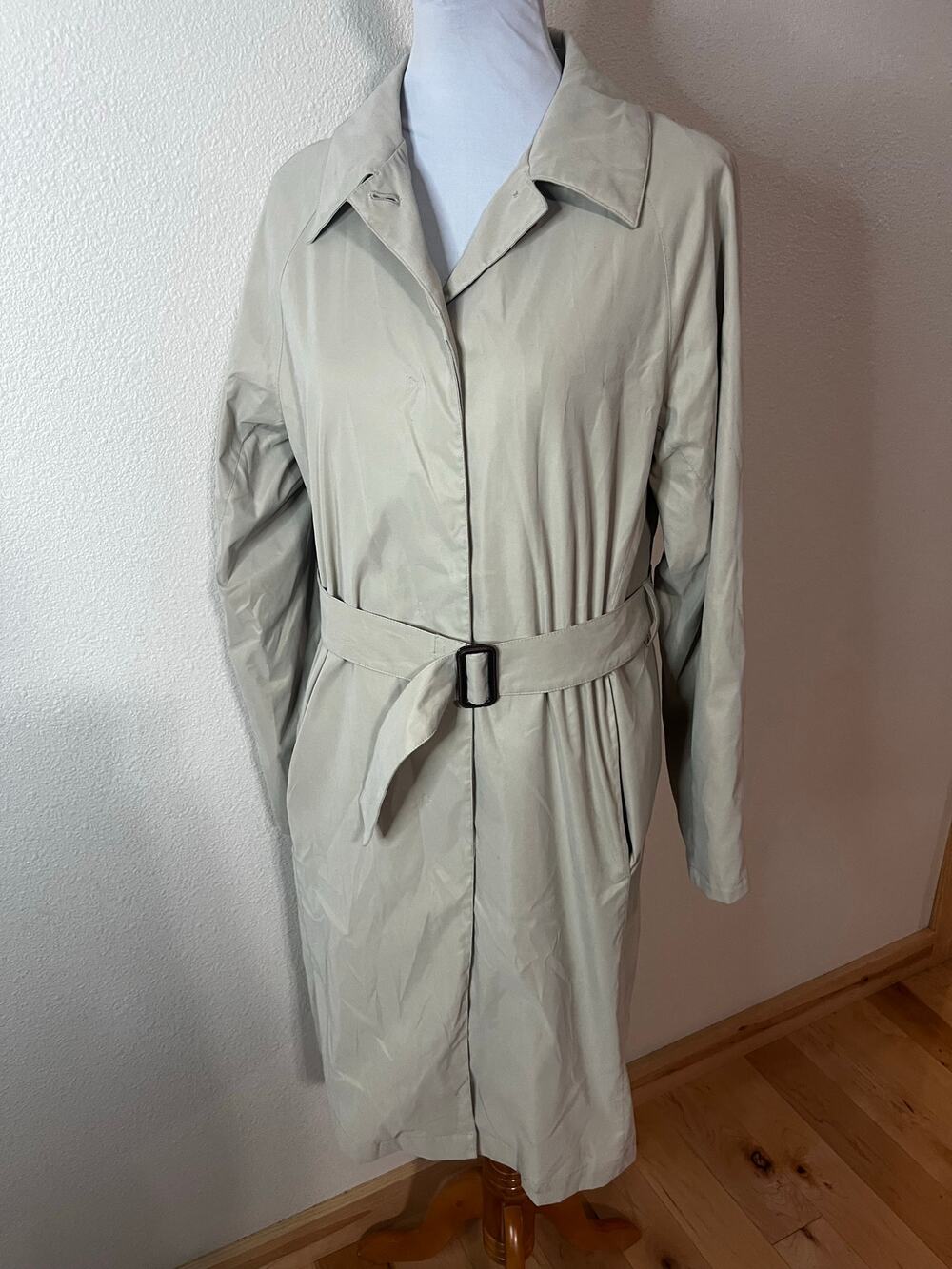 Barbour cream belted travel mac trench coat LADIES SMALL